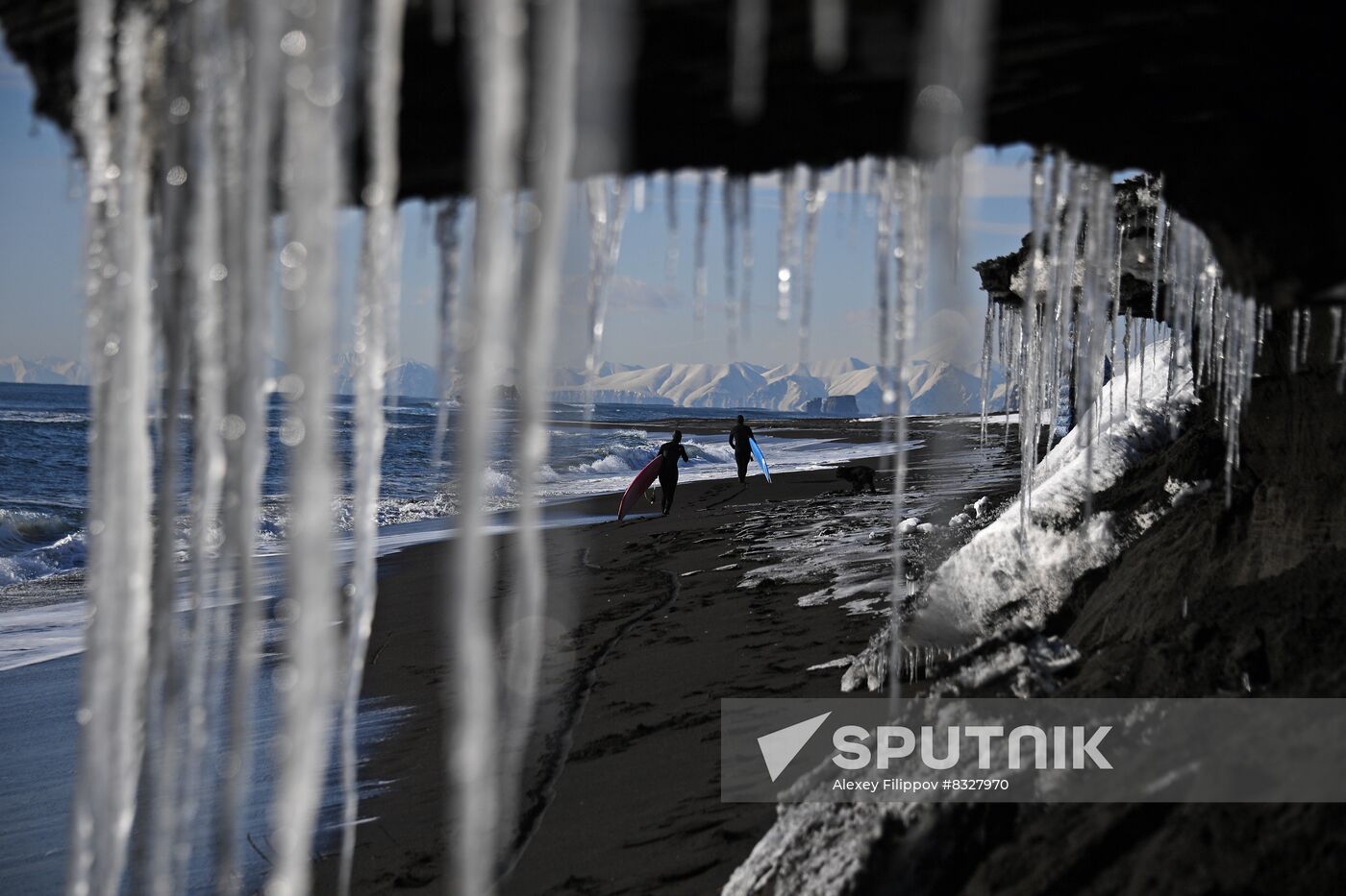 Surfing in Kamchatka