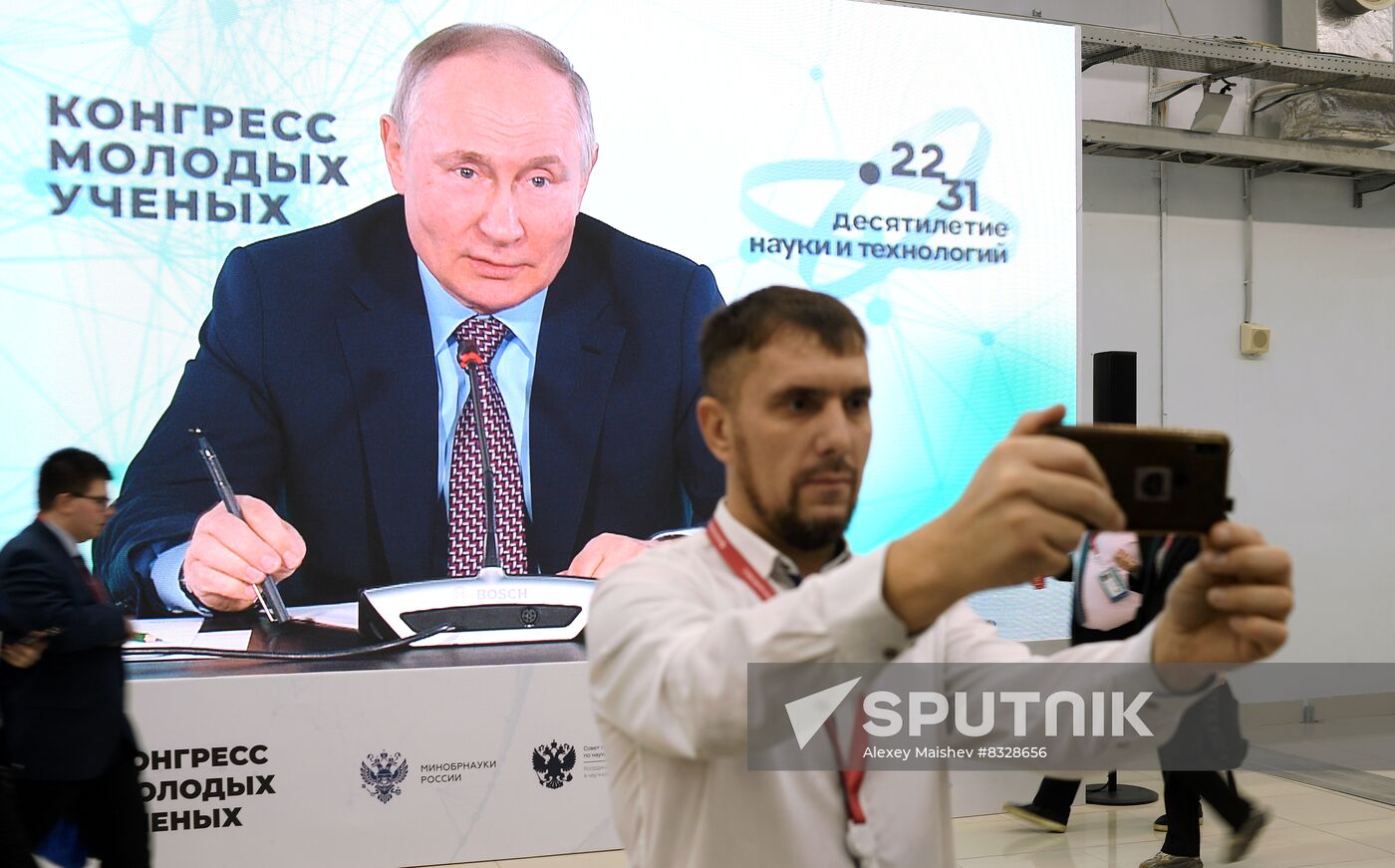 Russian President Vladimir Putin attends Young Scientists Congress
