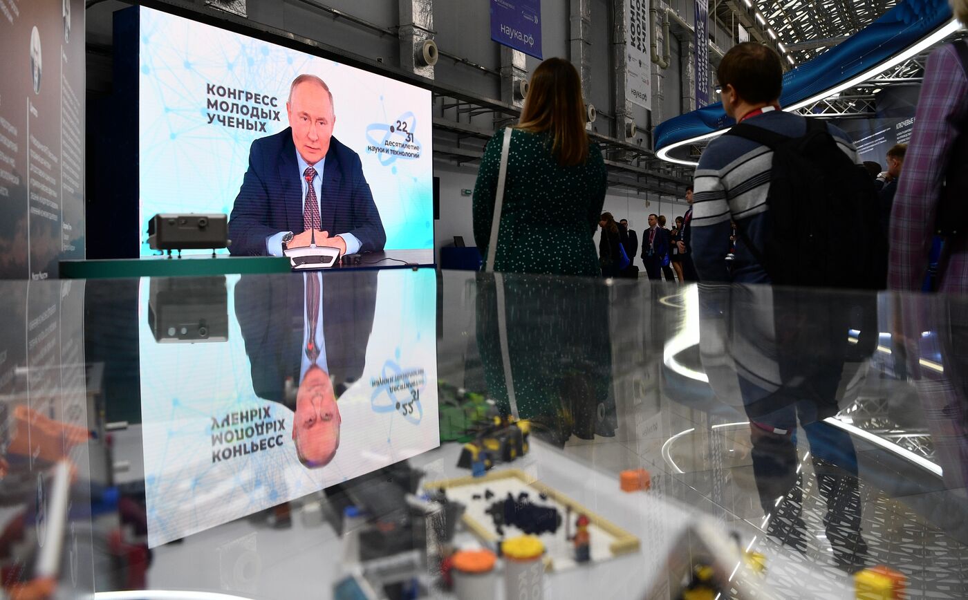 Russian President Vladimir Putin attends Young Scientists Congress