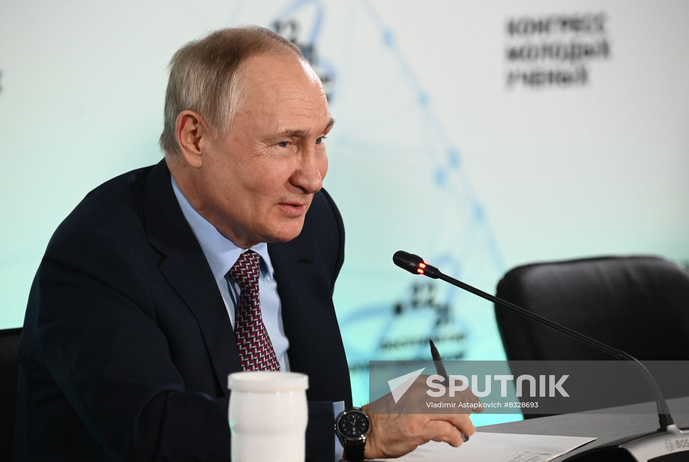 Russian President Vladimir Putin attends Young Scientists Congress