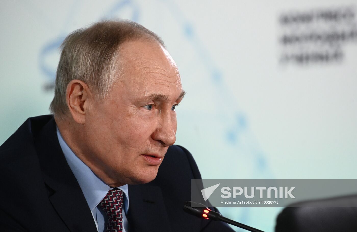 Russian President Vladimir Putin attends Young Scientists Congress