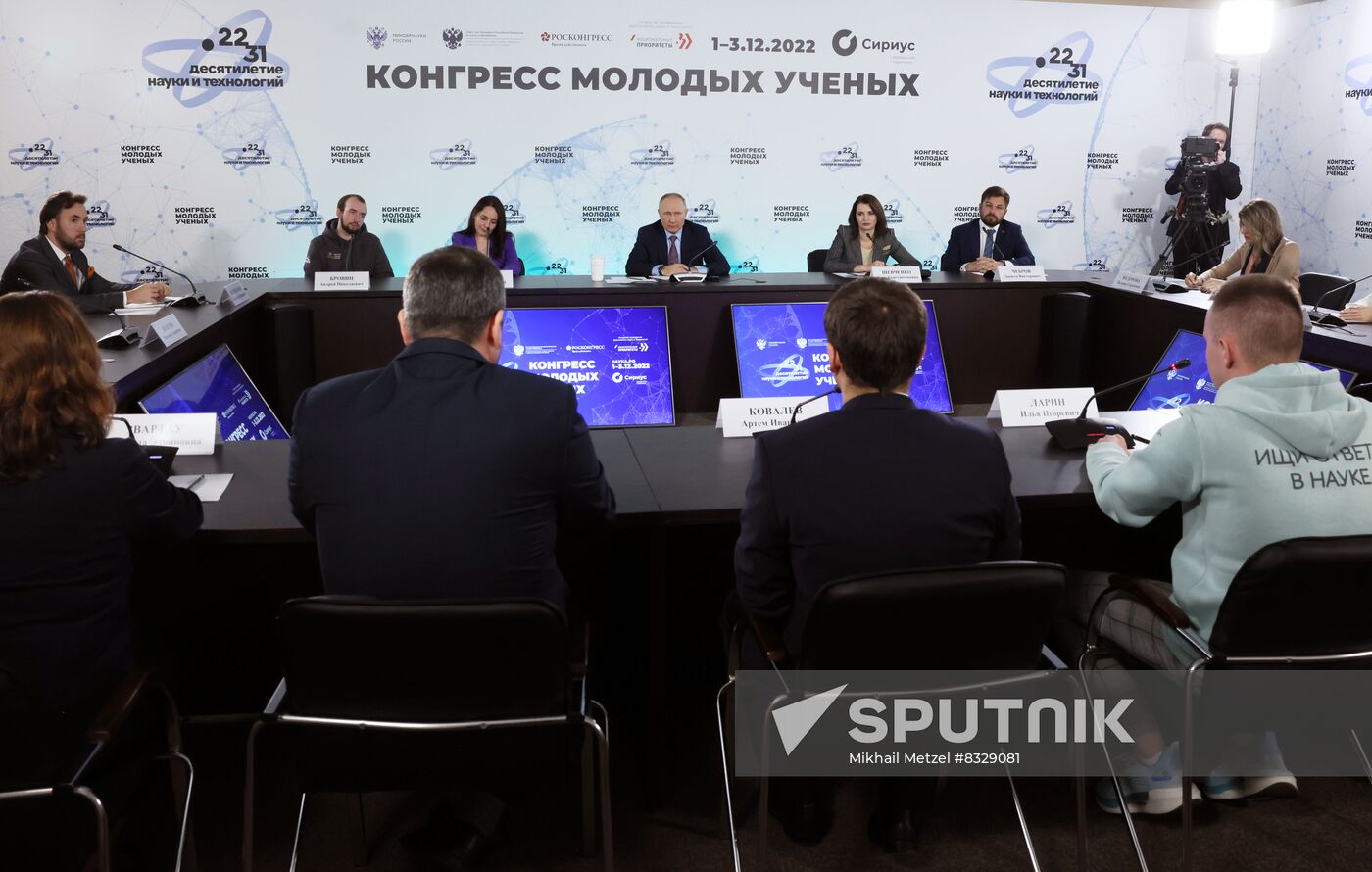 Russia Putin Young Scientists Congress