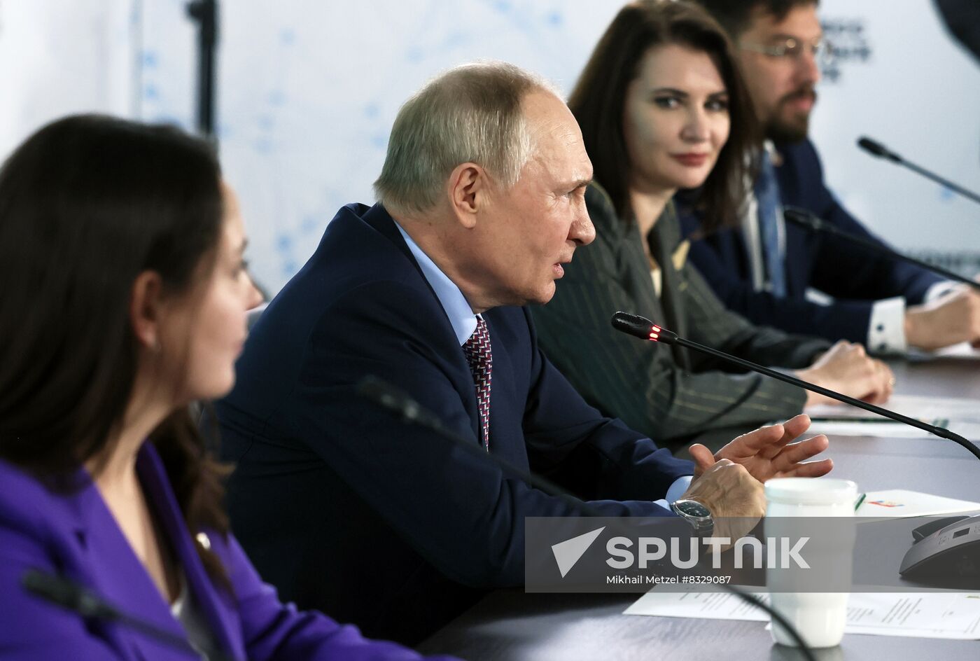 Russian President Vladimir Putin attends Young Scientists Congress