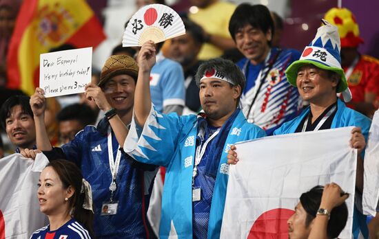 Qatar Soccer World Cup Japan - Spain