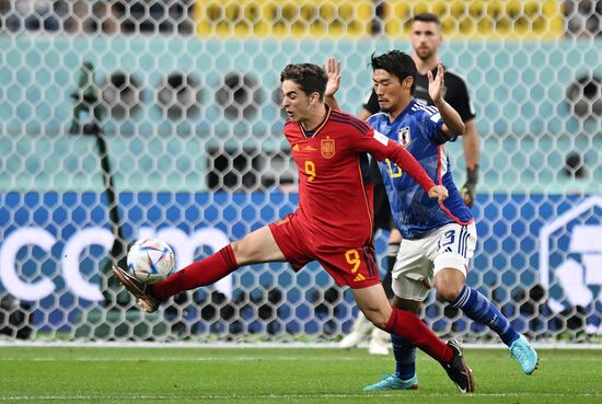 Qatar Soccer World Cup Japan - Spain