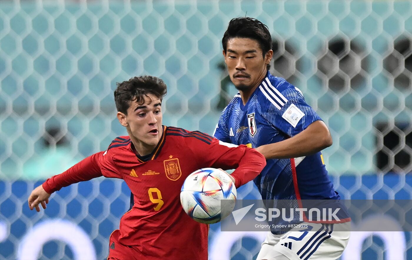Qatar Soccer World Cup Japan - Spain