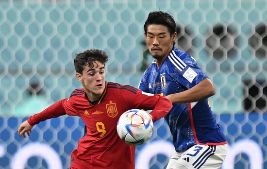 Qatar Soccer World Cup Japan - Spain