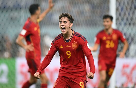 Qatar Soccer World Cup Japan - Spain