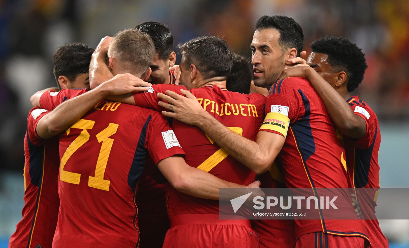 Qatar Soccer World Cup Japan - Spain