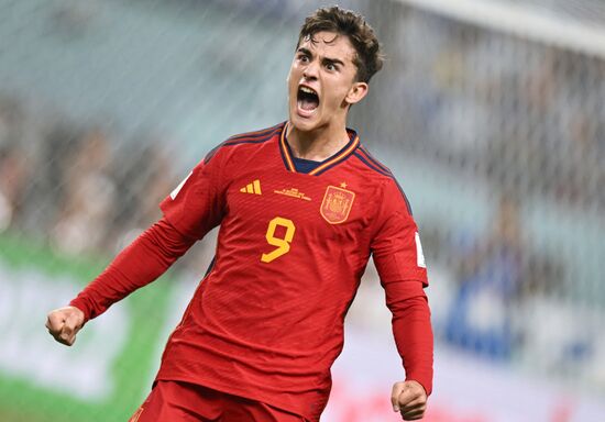 Qatar Soccer World Cup Japan - Spain