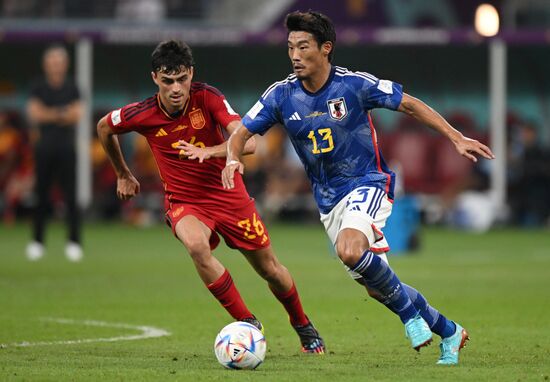 Qatar Soccer World Cup Japan - Spain