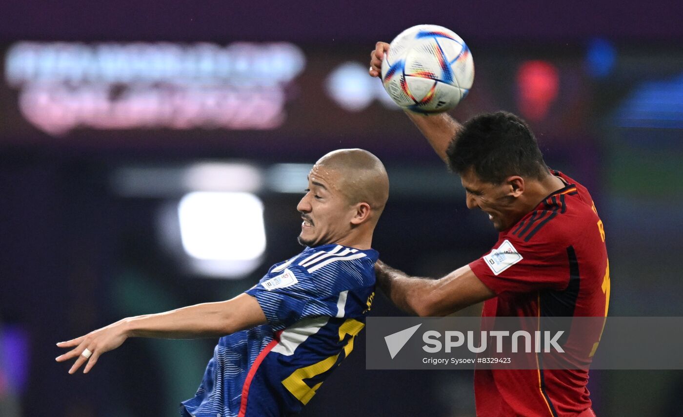 Qatar Soccer World Cup Japan - Spain