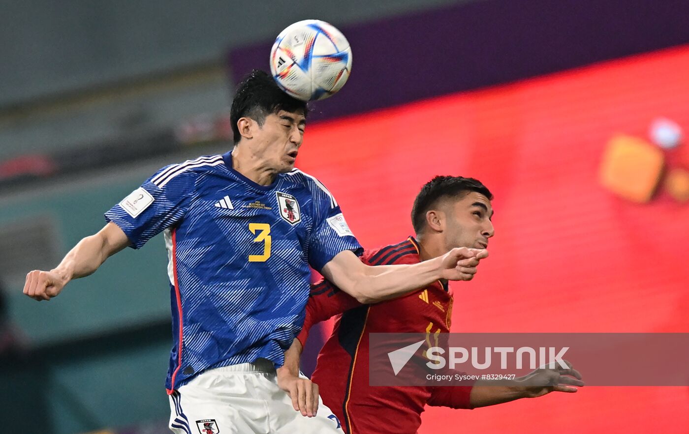 Qatar Soccer World Cup Japan - Spain