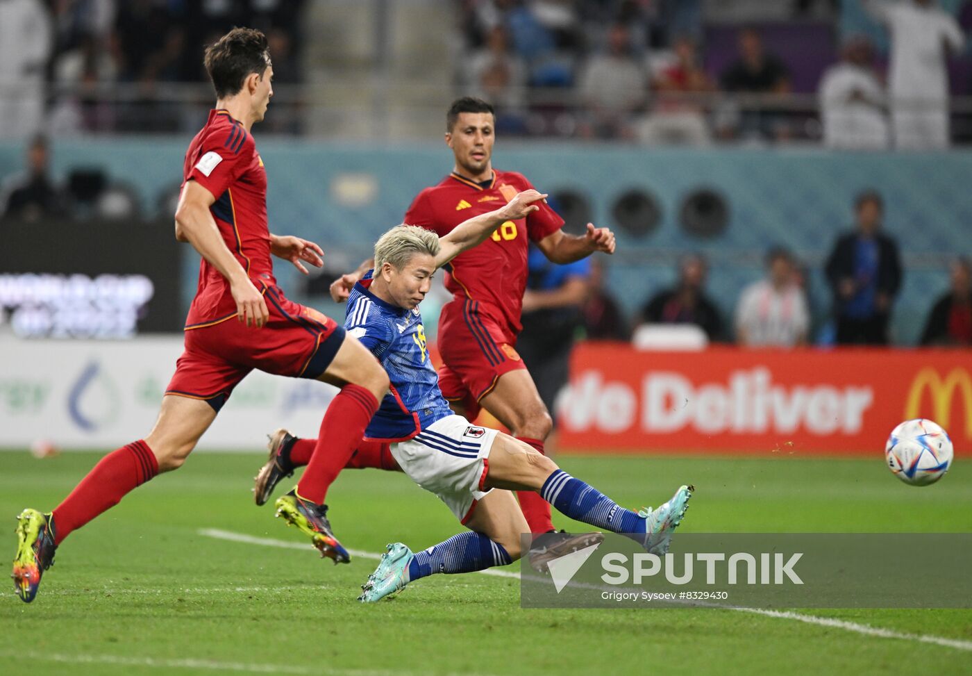 Qatar Soccer World Cup Japan - Spain