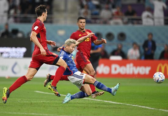 Qatar Soccer World Cup Japan - Spain