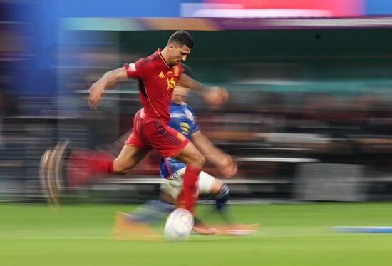 Qatar Soccer World Cup Japan - Spain