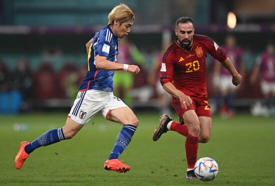 Qatar Soccer World Cup Japan - Spain