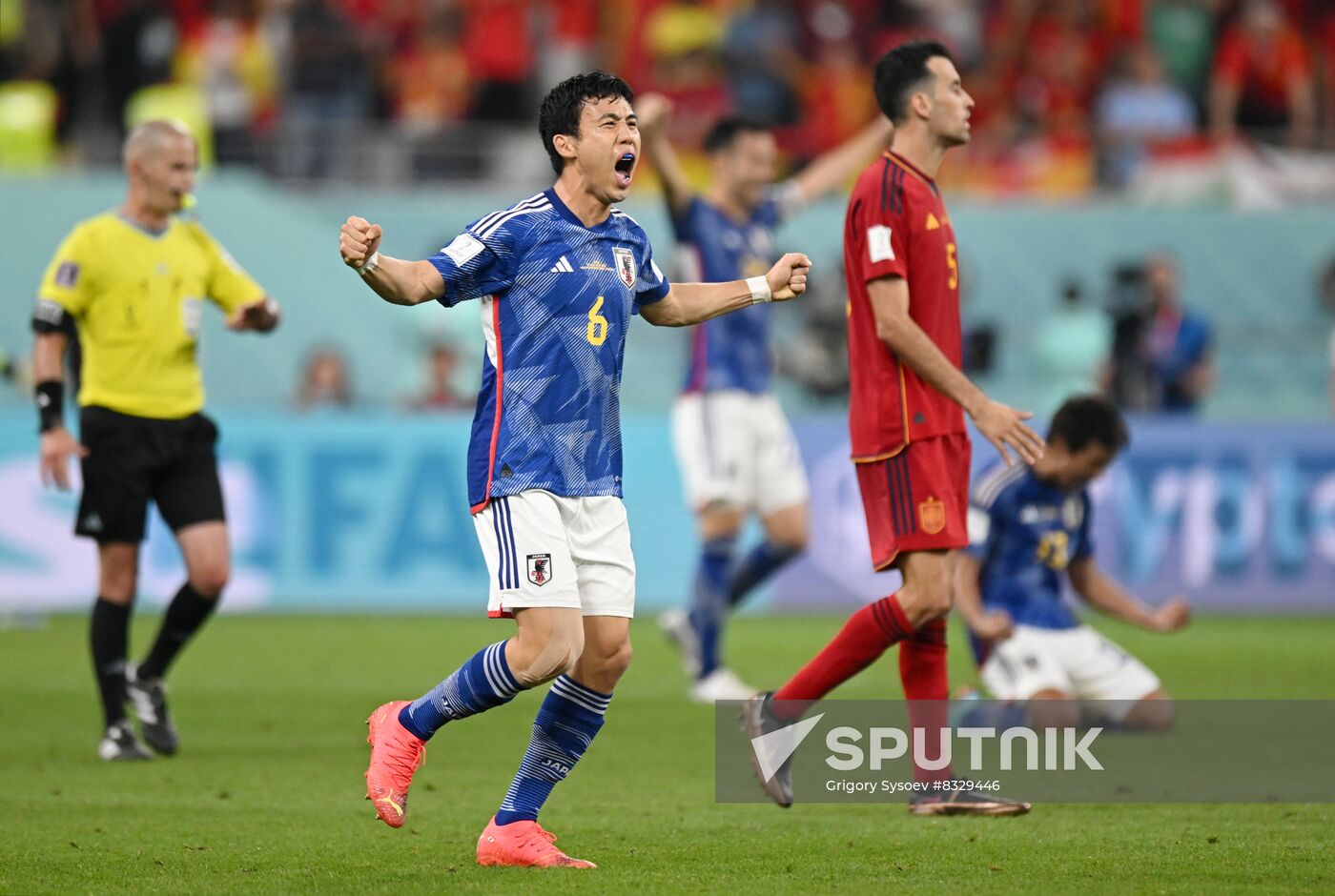 Qatar Soccer World Cup Japan - Spain