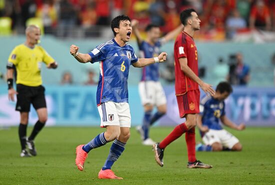 Qatar Soccer World Cup Japan - Spain