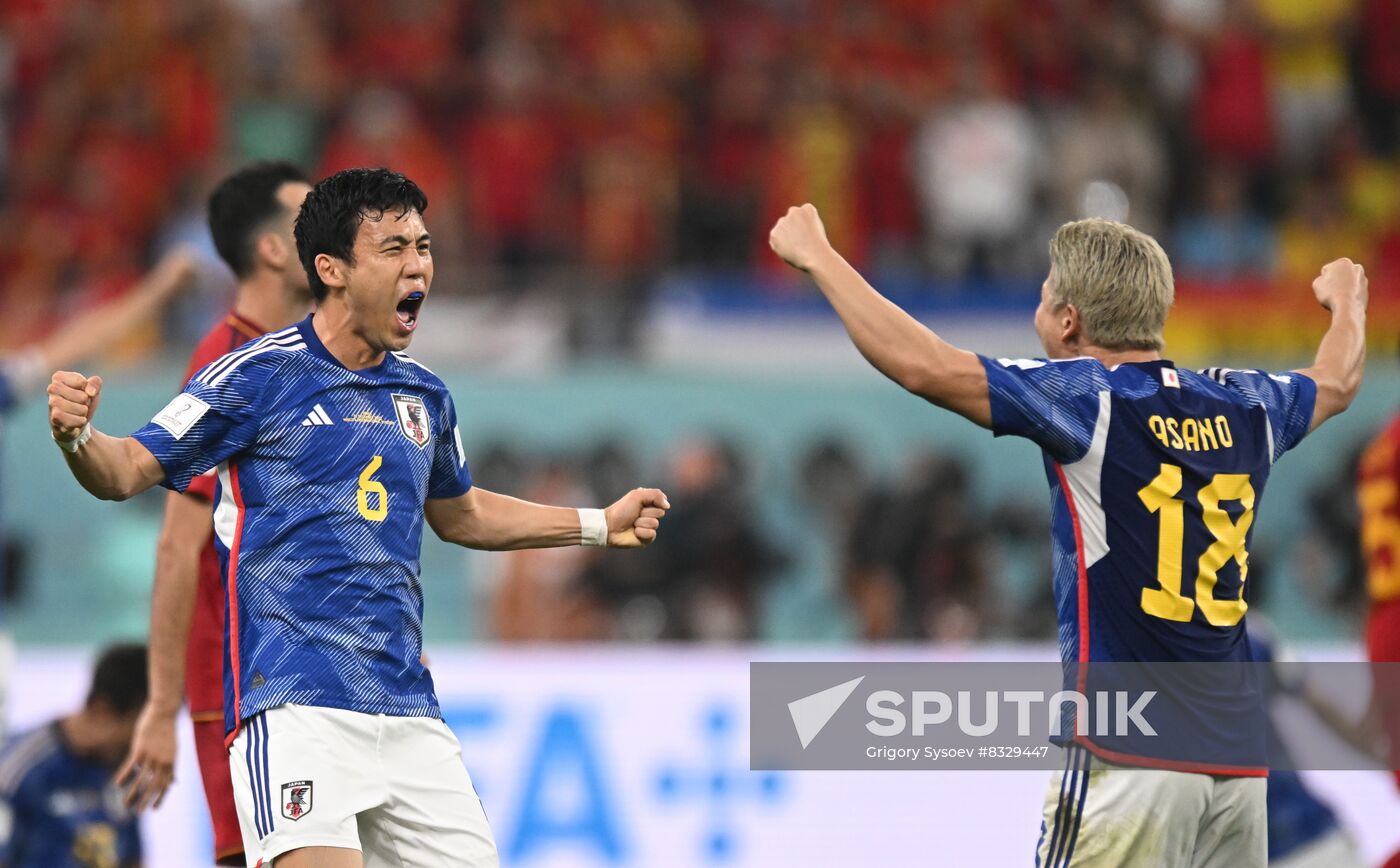 Qatar Soccer World Cup Japan - Spain