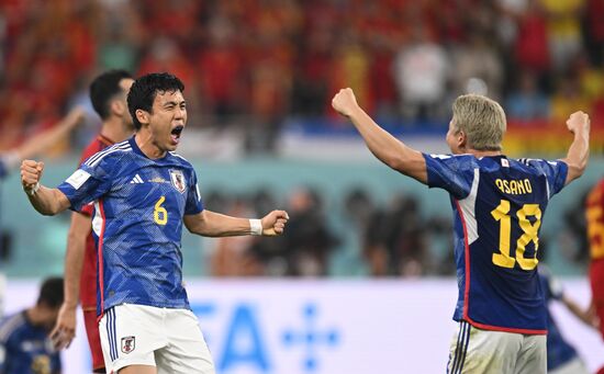 Qatar Soccer World Cup Japan - Spain