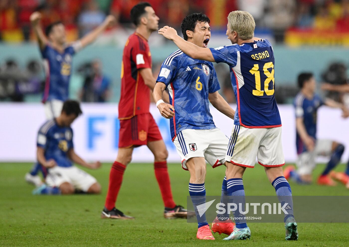 Qatar Soccer World Cup Japan - Spain