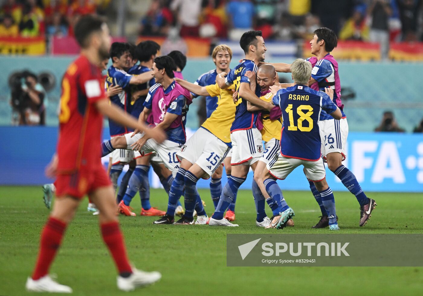 Qatar Soccer World Cup Japan - Spain