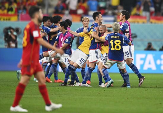 Qatar Soccer World Cup Japan - Spain