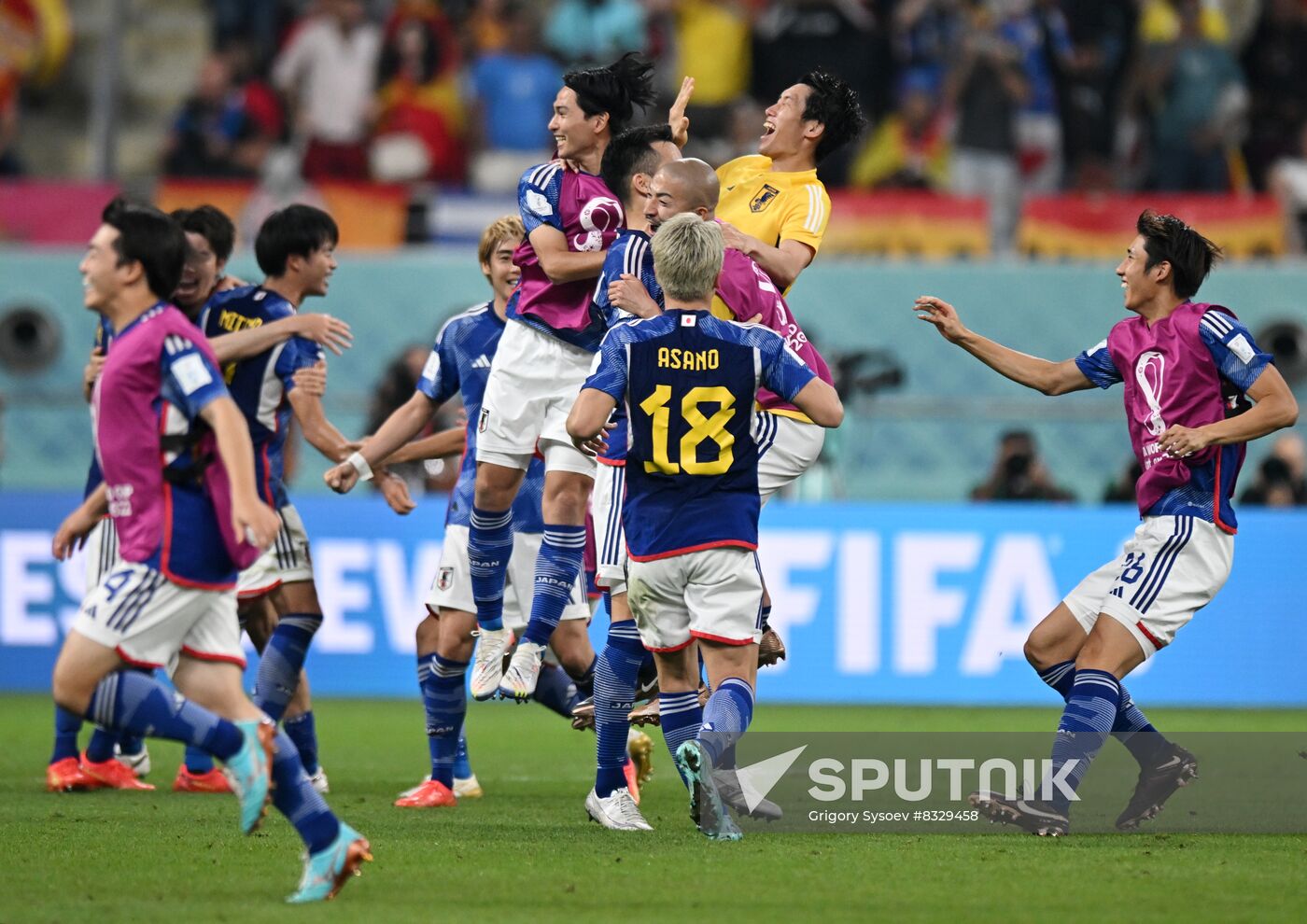 Qatar Soccer World Cup Japan - Spain