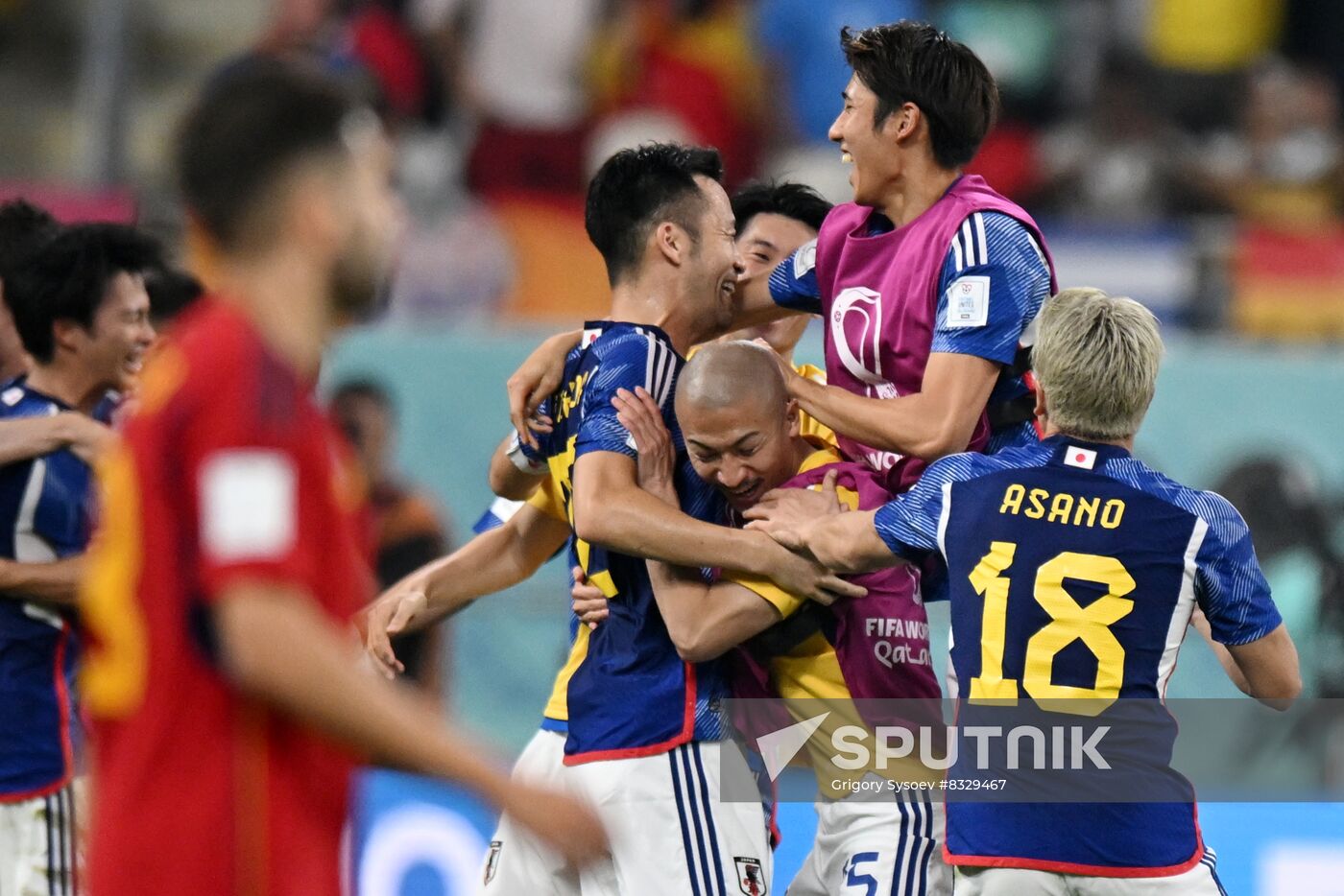 Qatar Soccer World Cup Japan - Spain