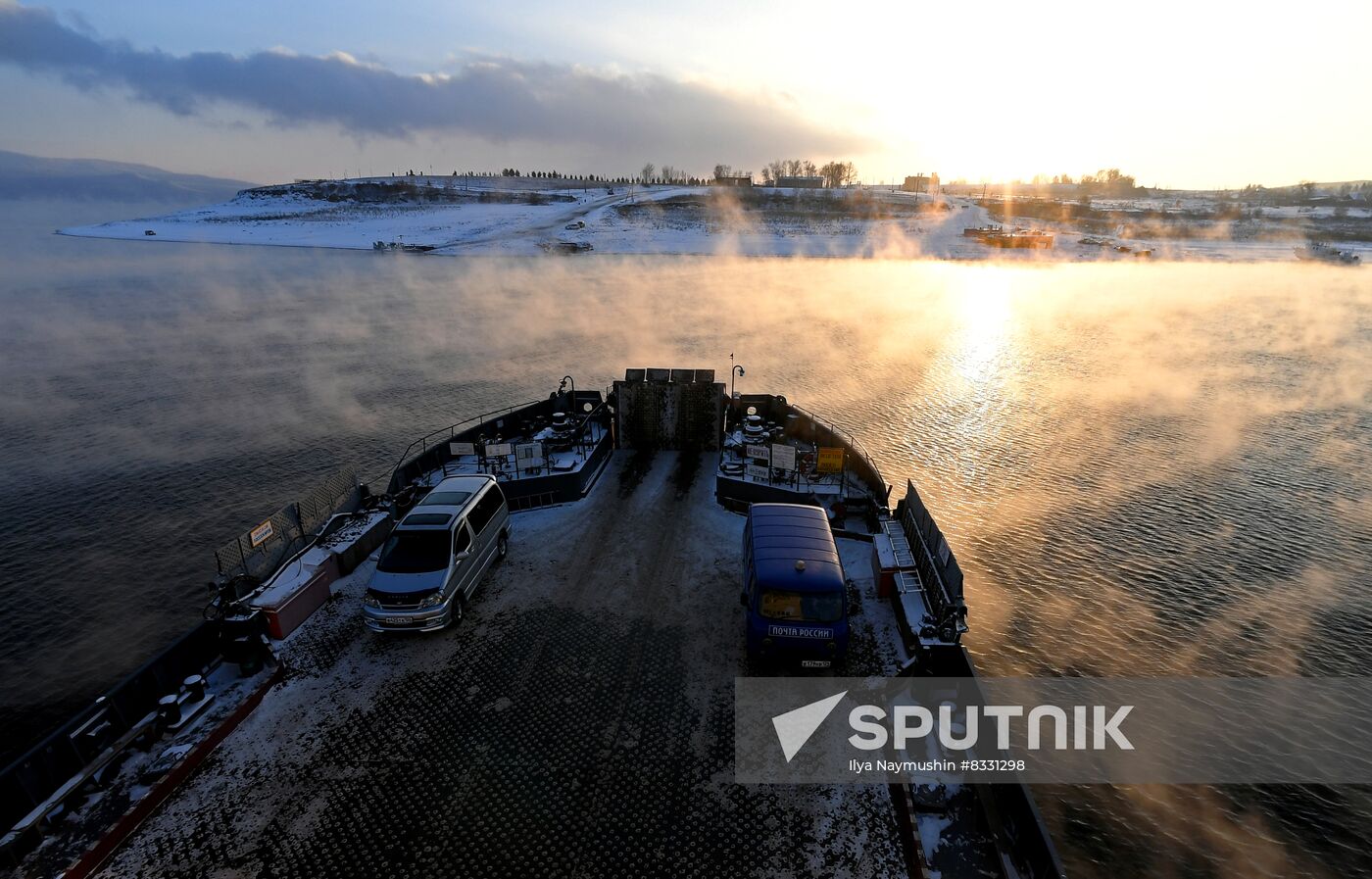 Russia Siberia River Ferries