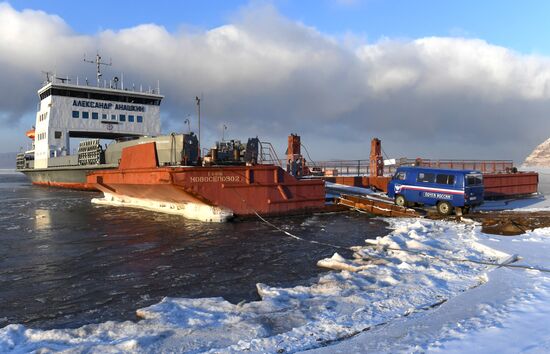 Russia Siberia River Ferries