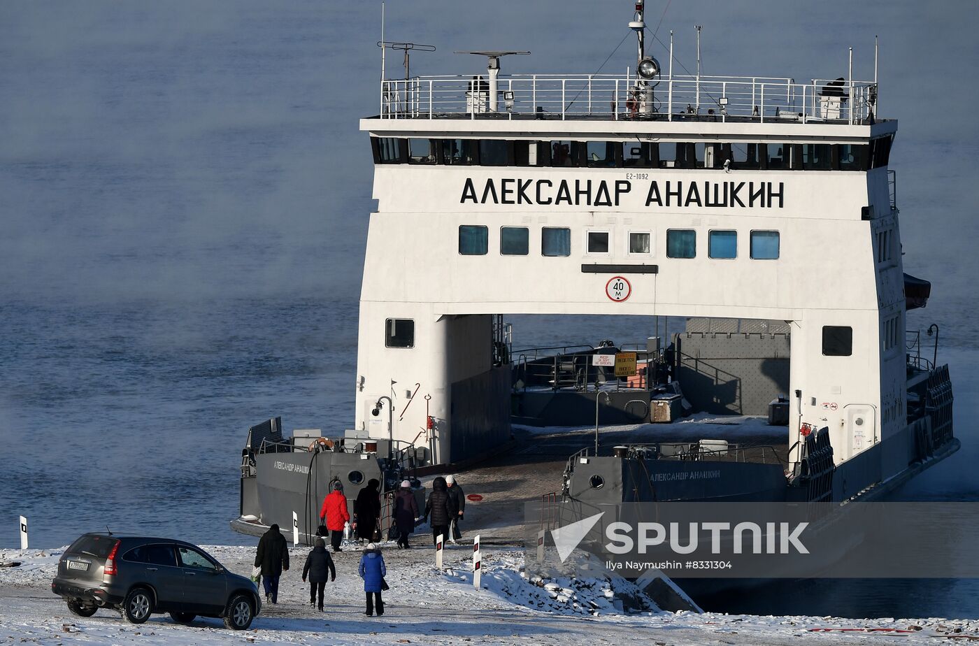 Russia Siberia River Ferries