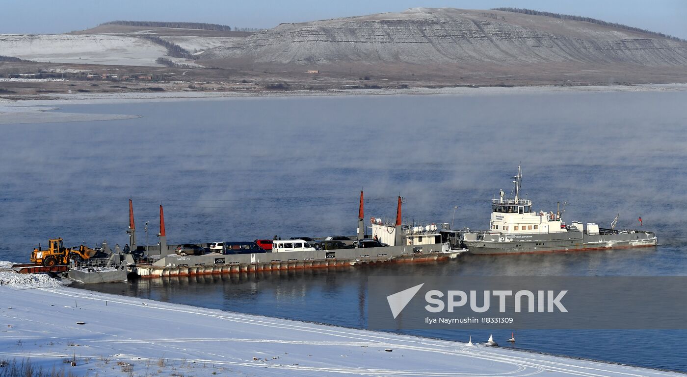 Russia Siberia River Ferries