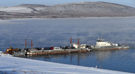 Russia Siberia River Ferries