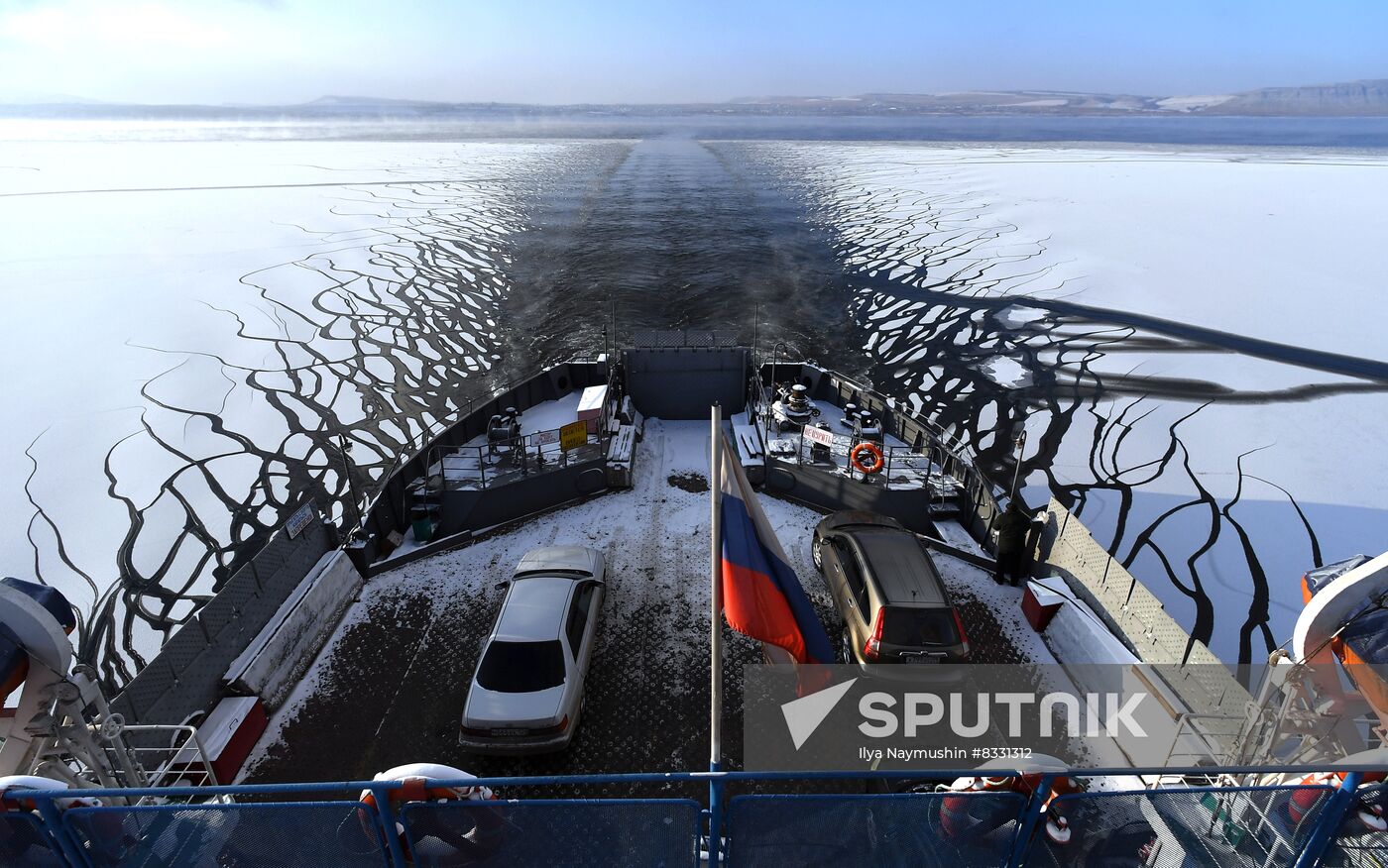 Russia Siberia River Ferries