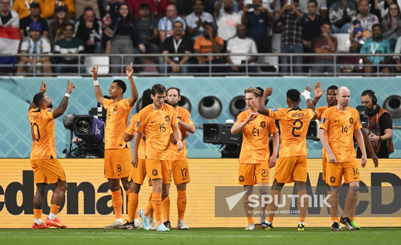 Qatar Soccer World Cup Netherlands - USA