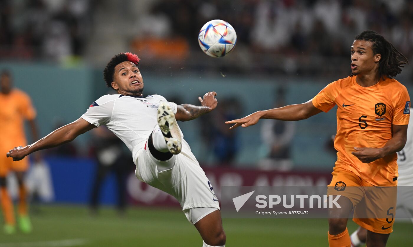 Qatar Soccer World Cup Netherlands - USA