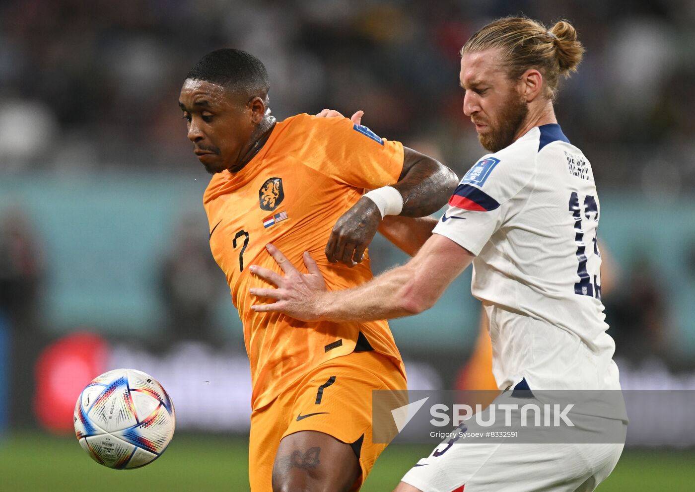 Qatar Soccer World Cup Netherlands - USA