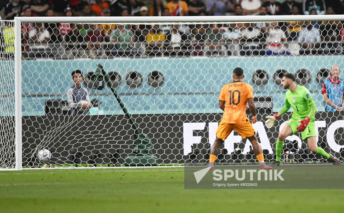 Qatar Soccer World Cup Netherlands - USA