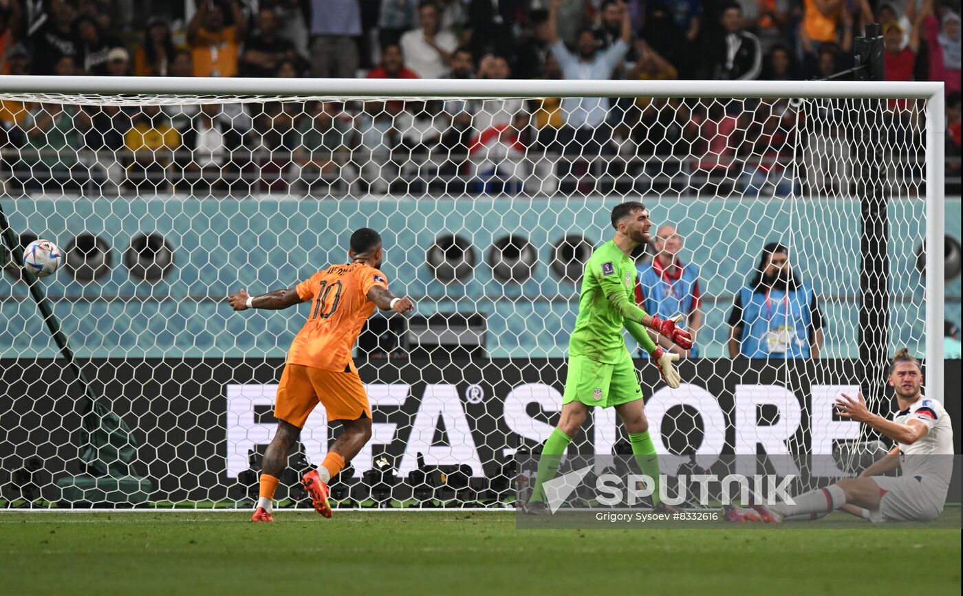 Qatar Soccer World Cup Netherlands - USA