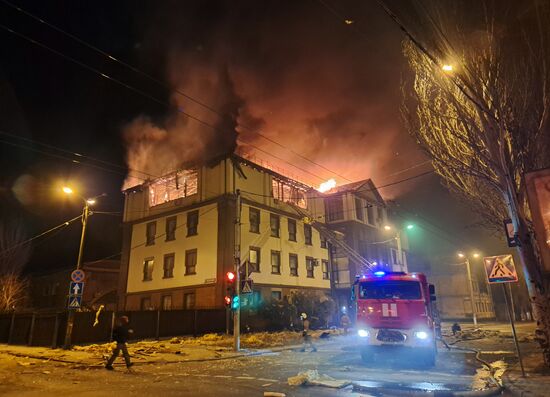 Russia Ukraine Military Operation Shelling