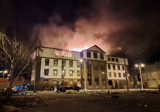 Russia Ukraine Military Operation Shelling