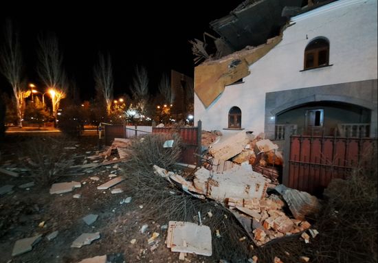 Russia Ukraine Military Operation Shelling