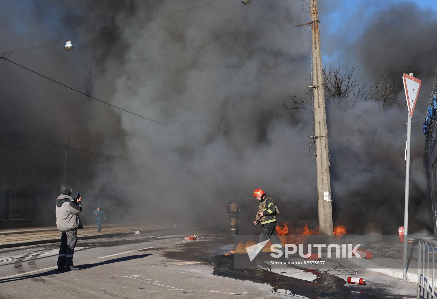 Russia Ukraine Military Operation Shelling