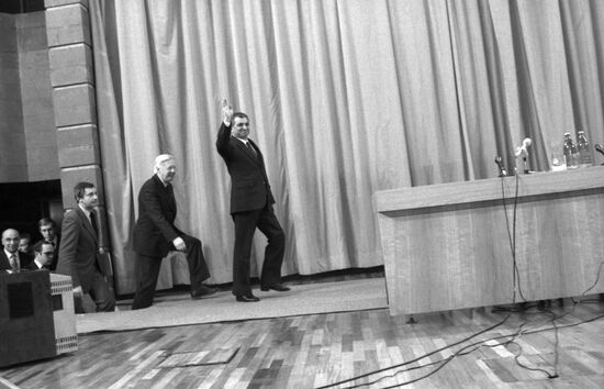 Afghan leader Babrak Karmal visit USSR