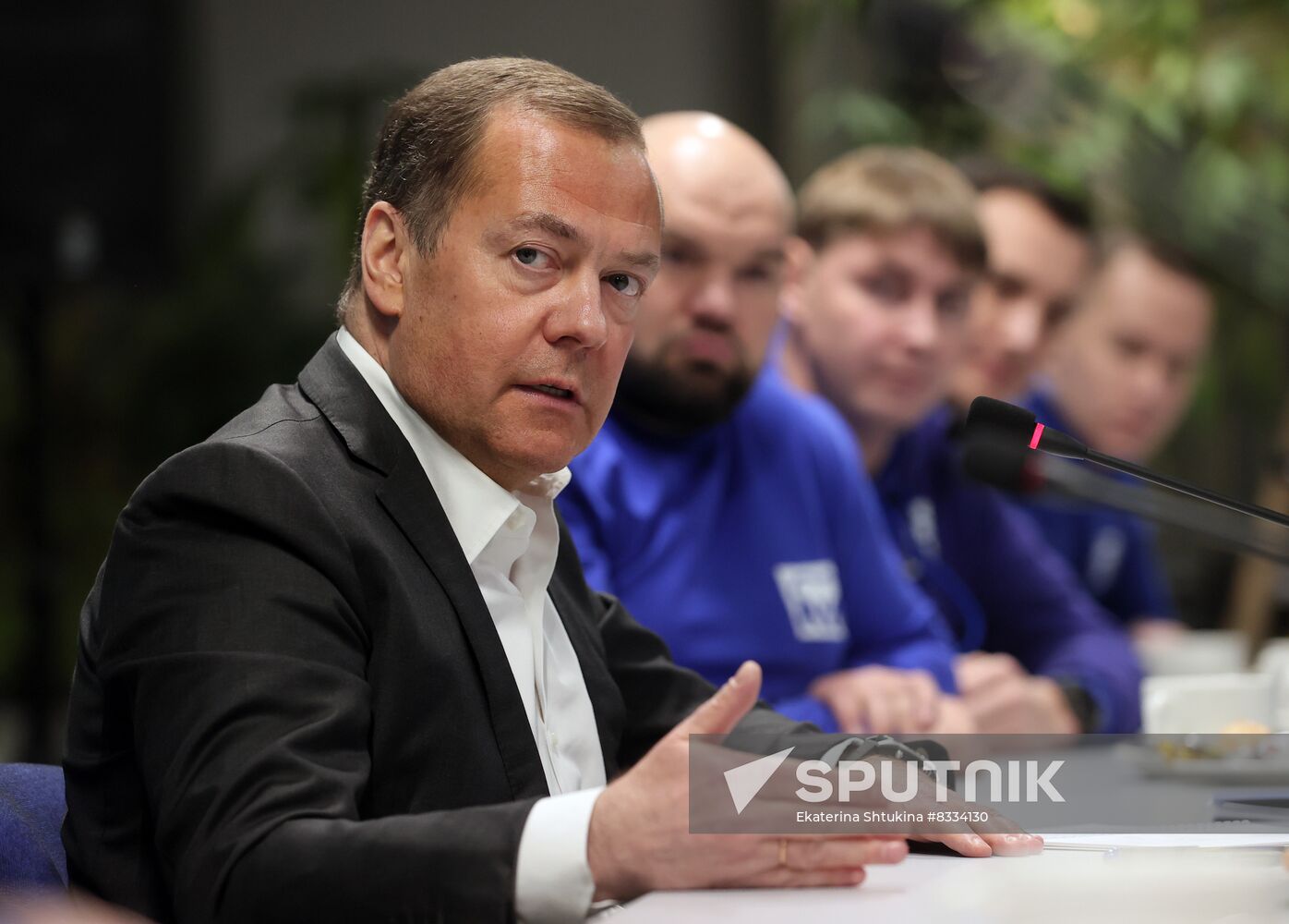 Russia Medvedev Volunteers