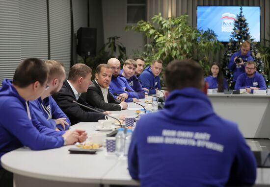 Russia Medvedev Volunteers