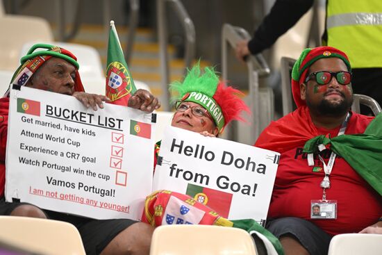 Qatar Soccer World Cup Portugal - Switzerland