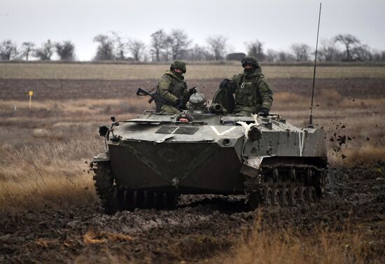 Russia Ukraine Military Operation Combat Training